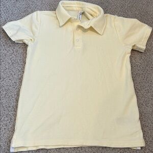 Janie & Jack Yellow Pique Polo Shirt, 8
